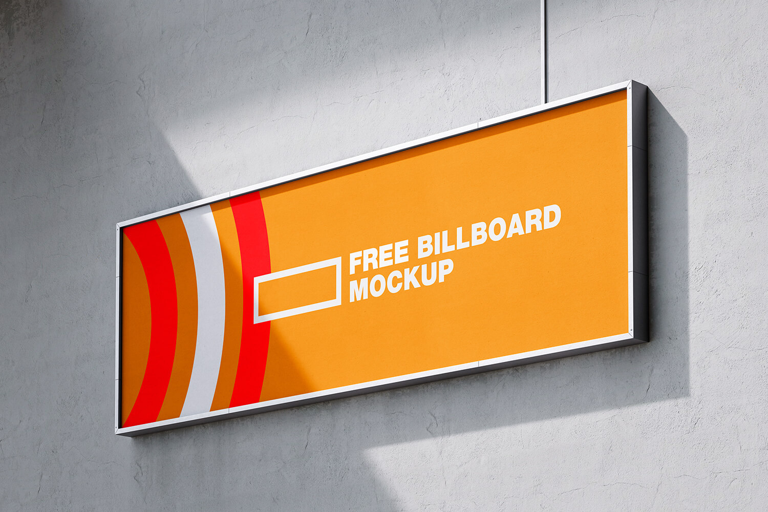 Free On the Wall Street Billboard Mockup PSD Set