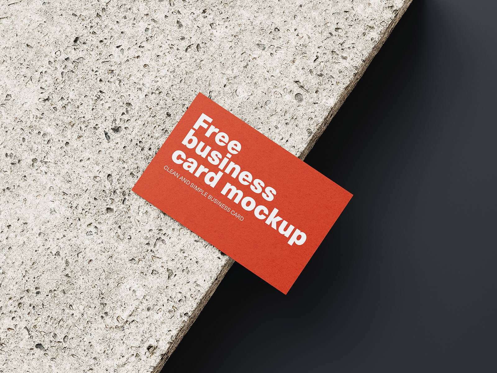 Free Premium Business Card On A Brick Mockup PSD