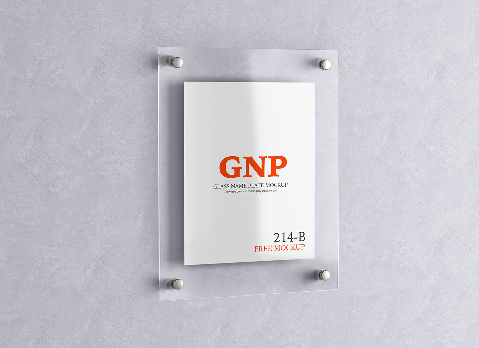 Name plate mockup deals psd free download