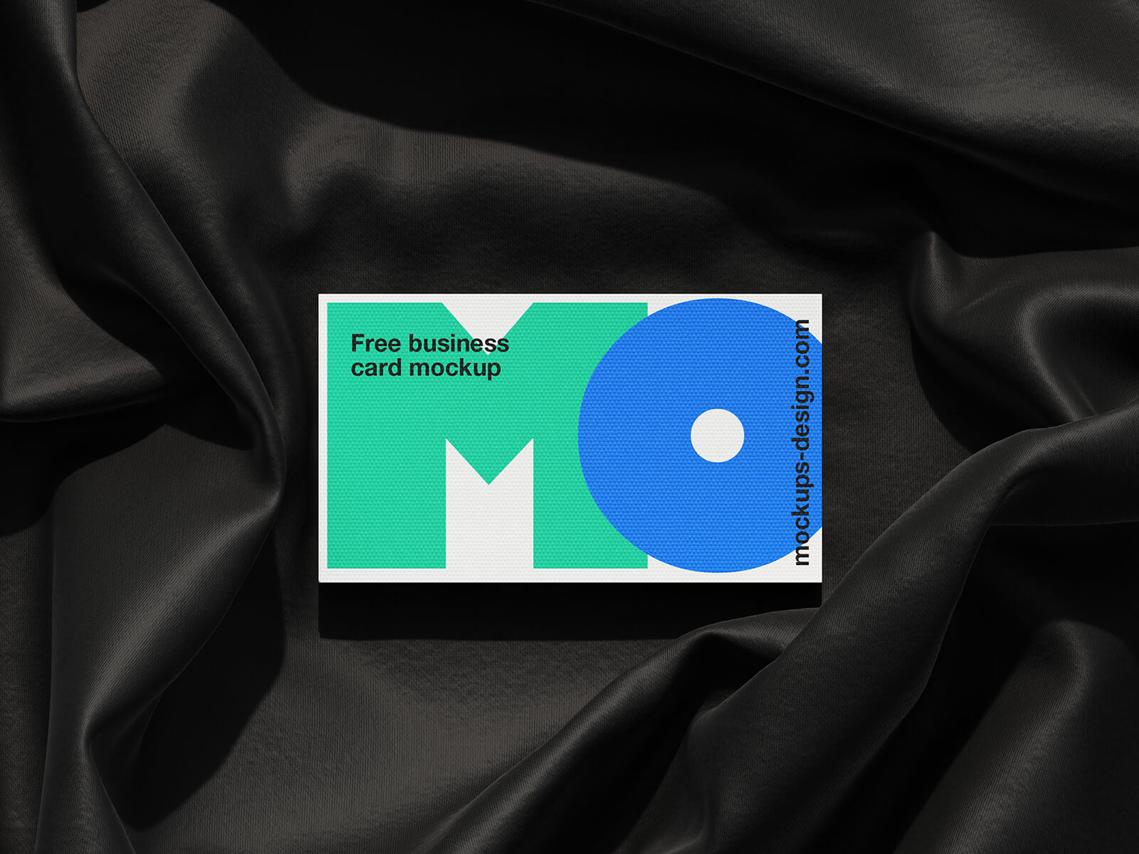 Free Business Cards On Fabric Mockup PSD Set