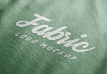 Free Fabric-Logo-Mockup PSD