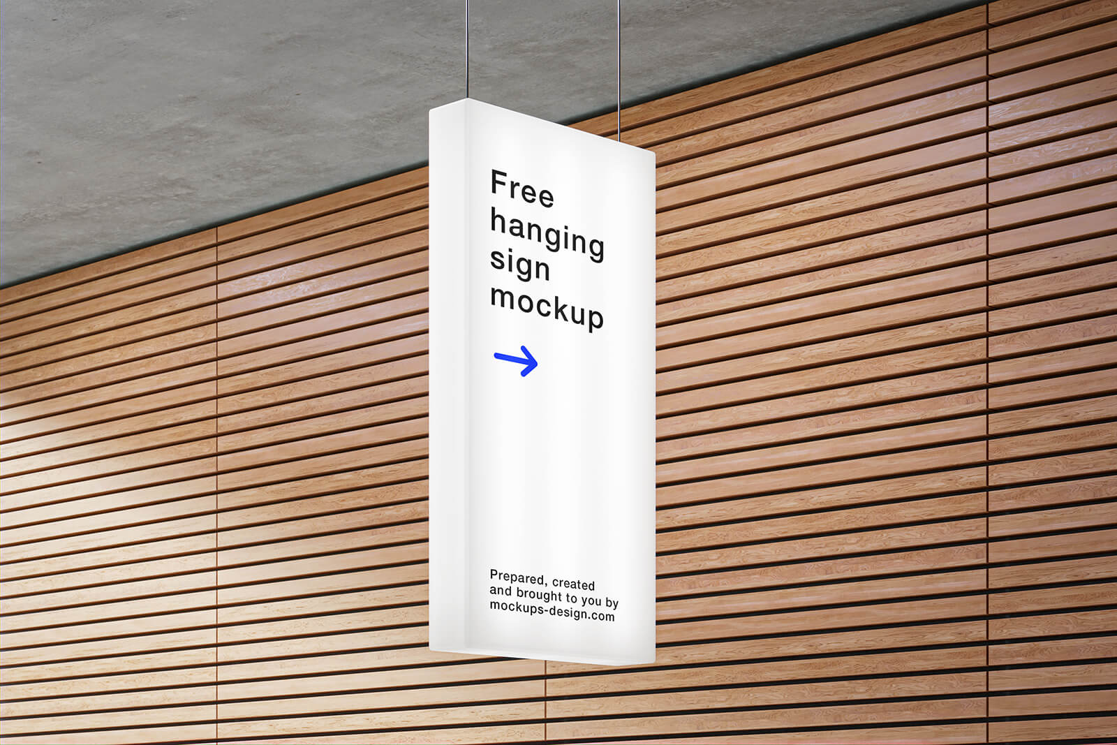 Free Illuminated Light Signage Box Mockup PSD