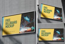 Free Industrial Billboard Mockup PSD