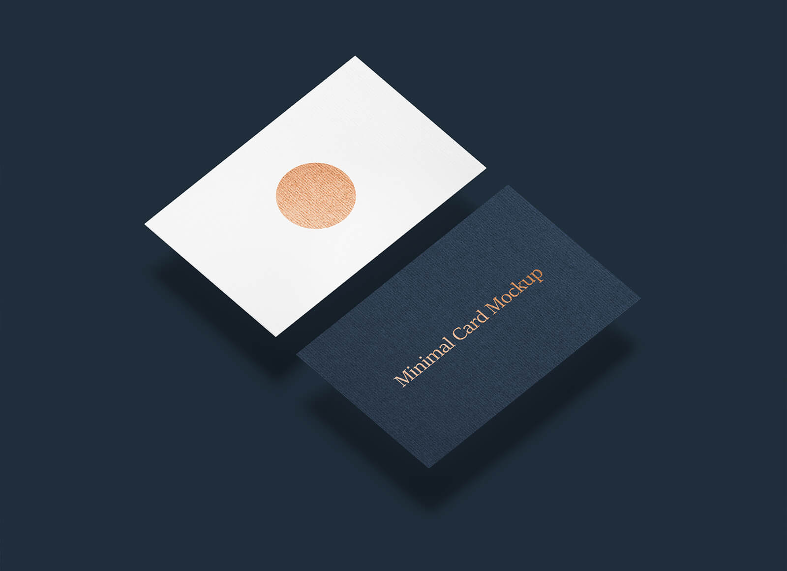 Free Minimal Business Card Mockup PSD