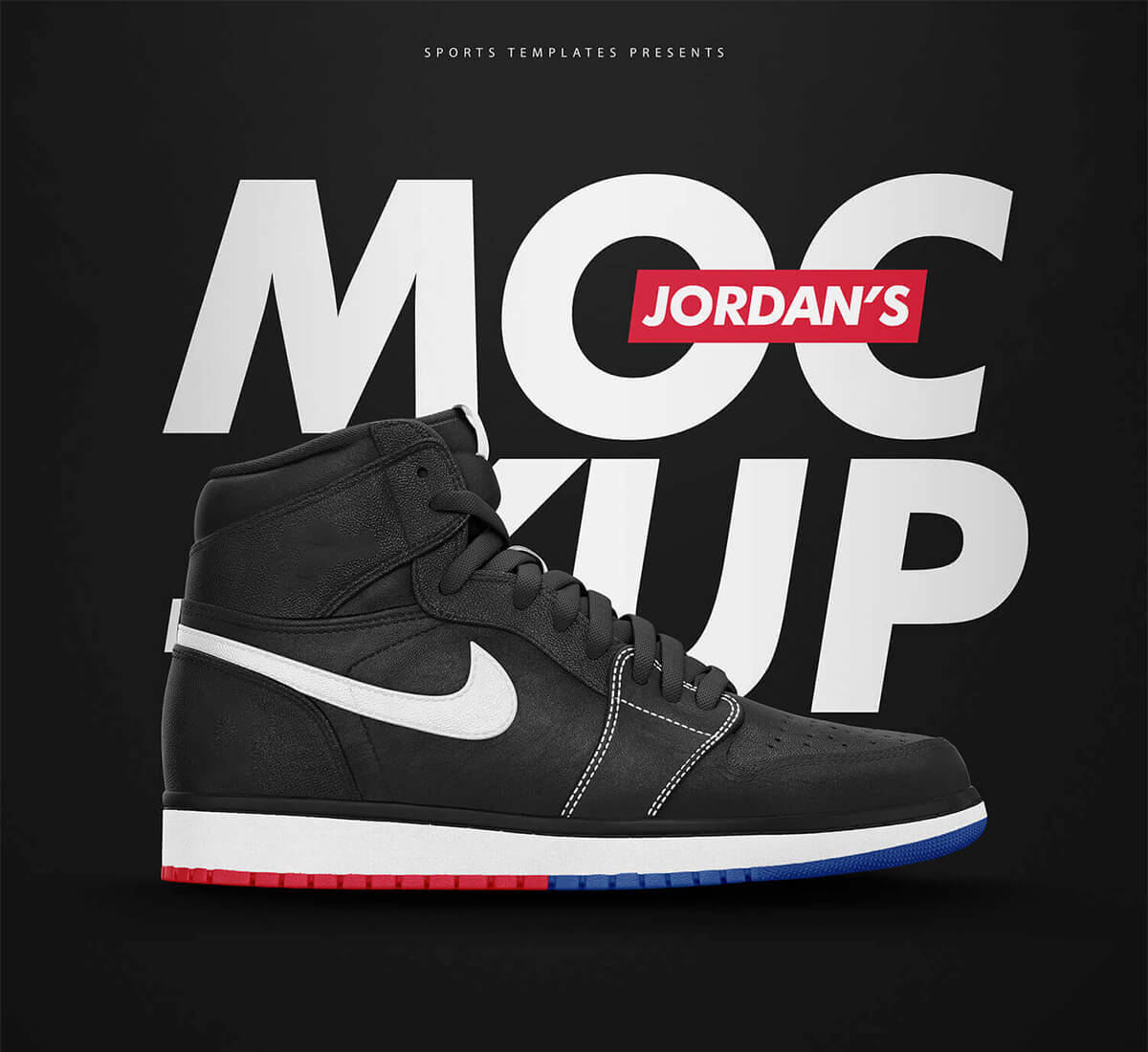 Free Nike Air Jordan Shoes Mockup PSD  Good Mockups
