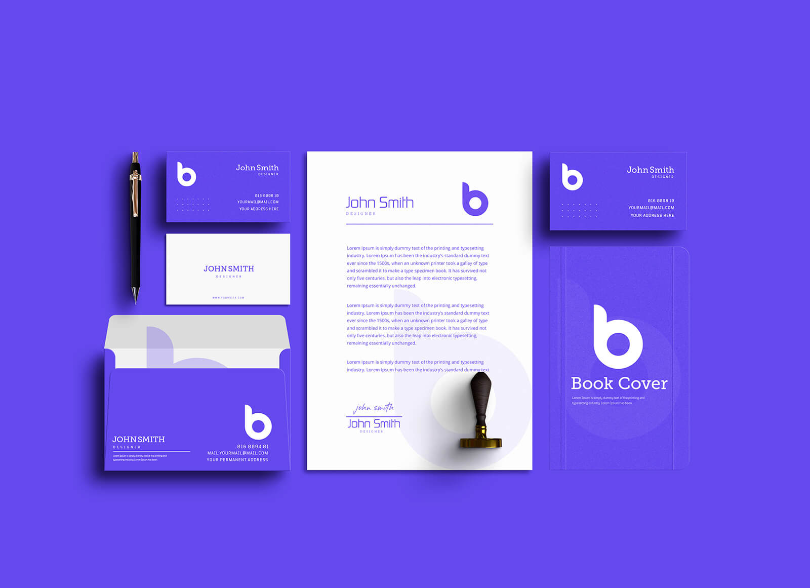 Free Office Stationery Branding Mockup PSD Good Mockups