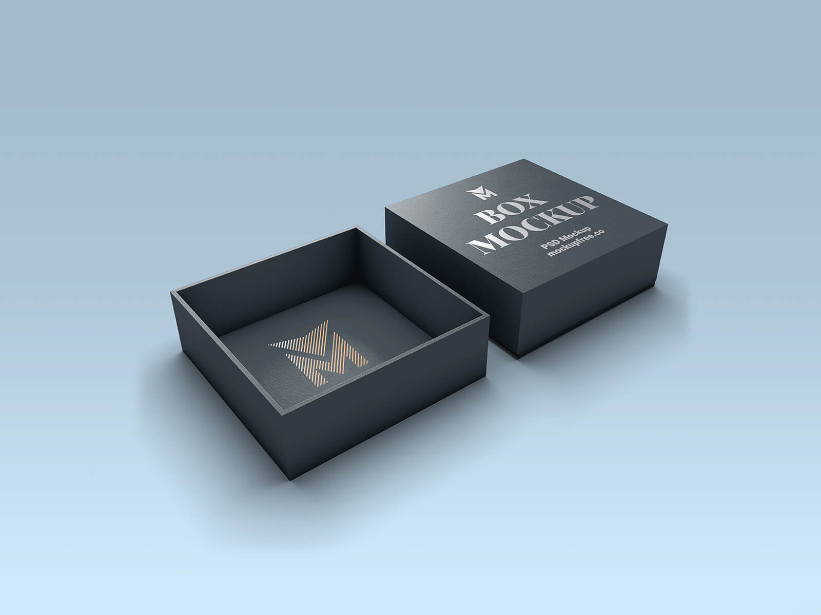 Open Gift Box Package Branding PSD Mockup • PSD Mockups