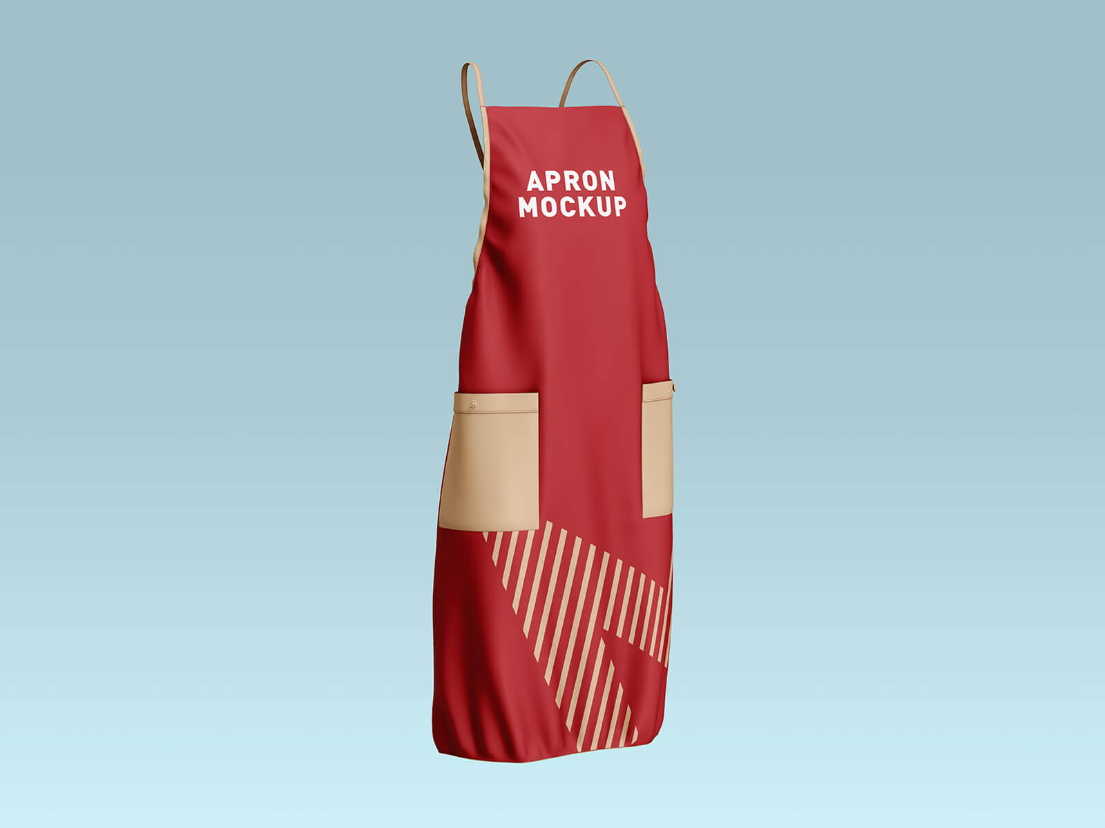 Free Professional Kitchen Apron Mockup PSD Set