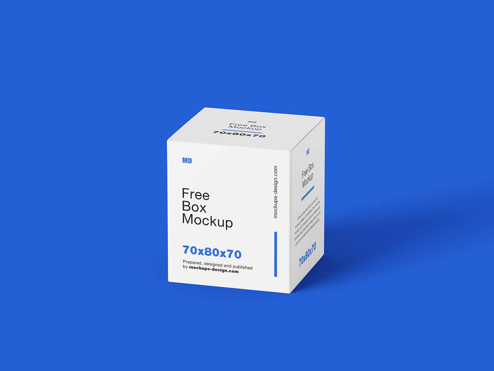5 Free Square Packaging Box Mockup PSD Set