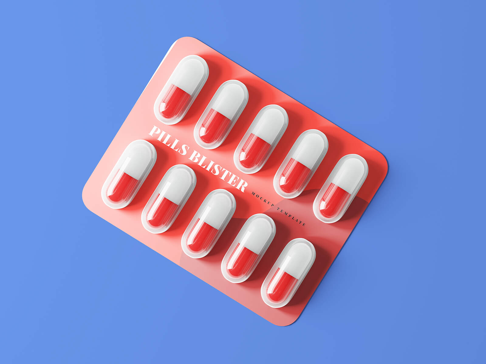 10 Free Pill Blister Packaging Mockup PSD Files