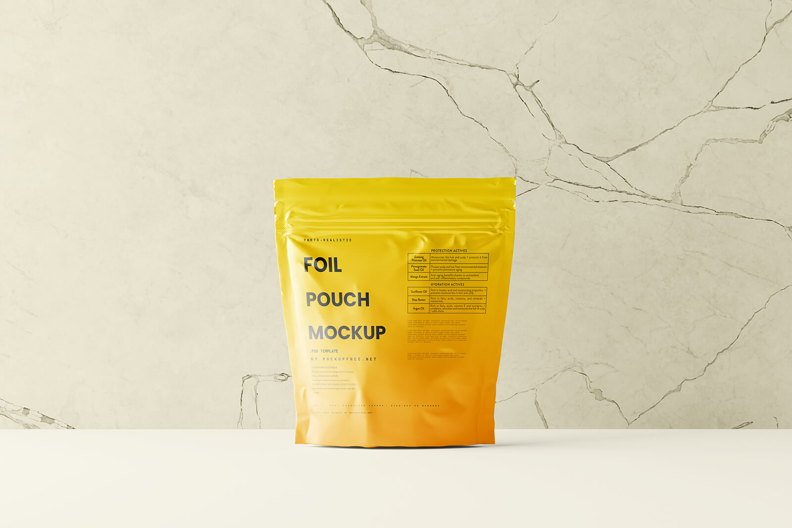 7 Free Standing Foil Pouch Mockup