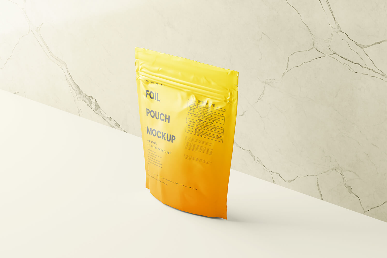 7 Free Standing Foil Pouch Mockup