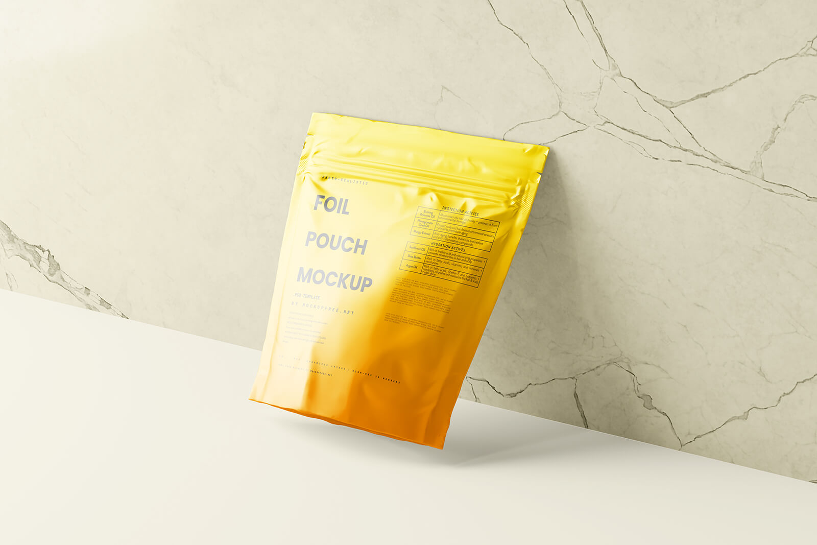 7 Free Standing Foil Pouch Mockup