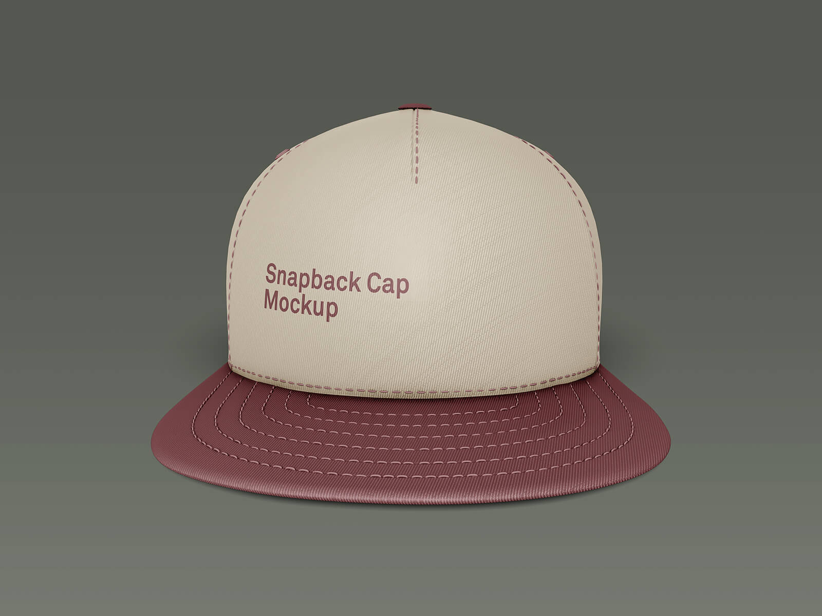 Free Snapback Hat P-Cap Mockup PSD Set