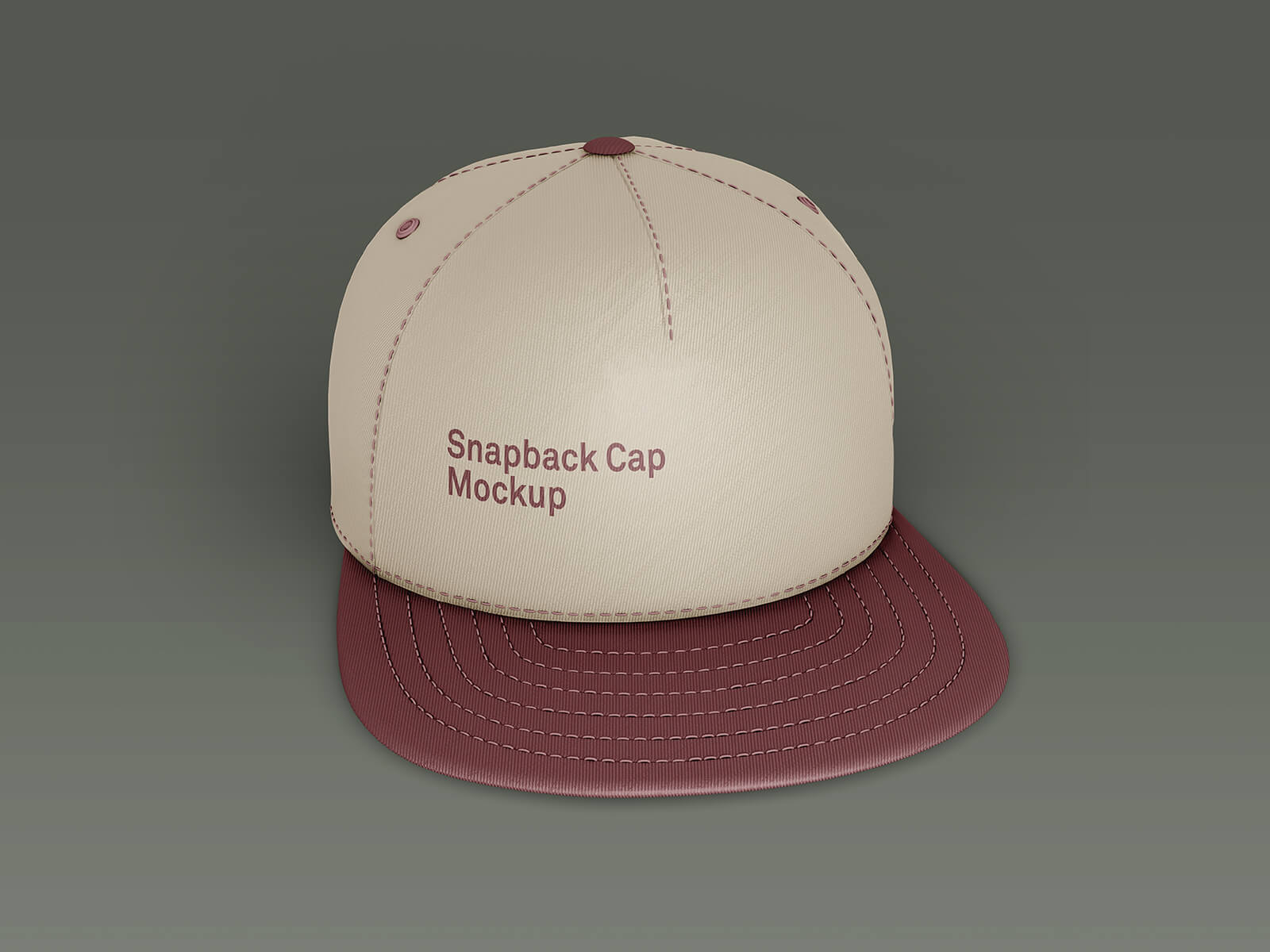Free Snapback Hat P-Cap Mockup PSD Set