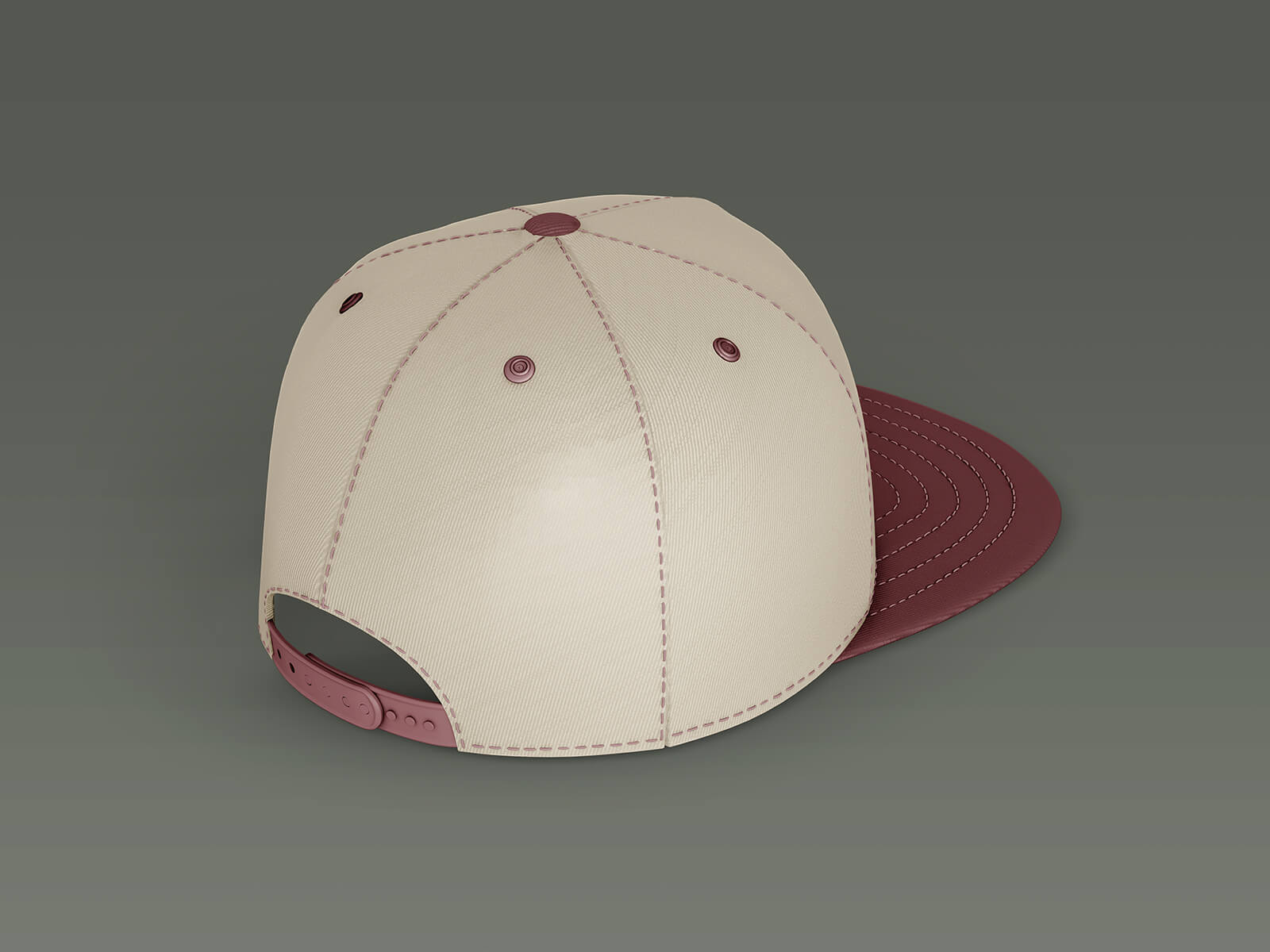 Free Snapback Hat P-Cap Mockup PSD Set
