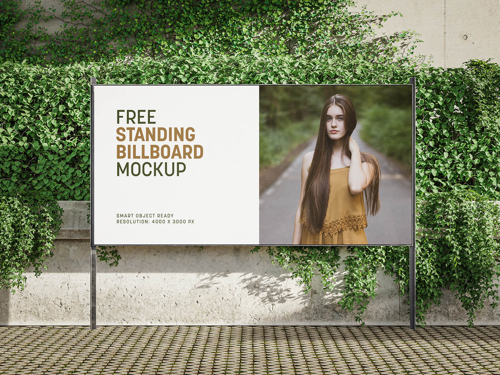 Free Standing Billboard Mockup PSD Set