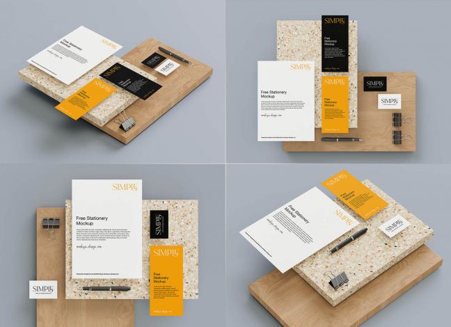 185+ Best Free Brand Identity Stationery Mockups - Page 3 of 16 - Good ...