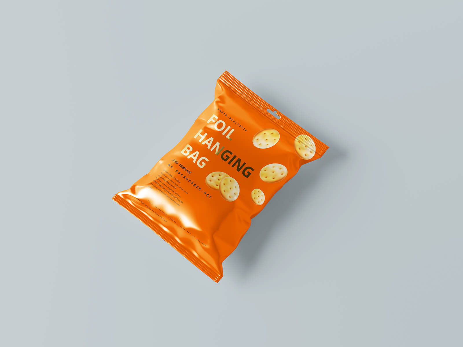 10 Free Foil Snack Hanging Packaging Bag Mockup Files