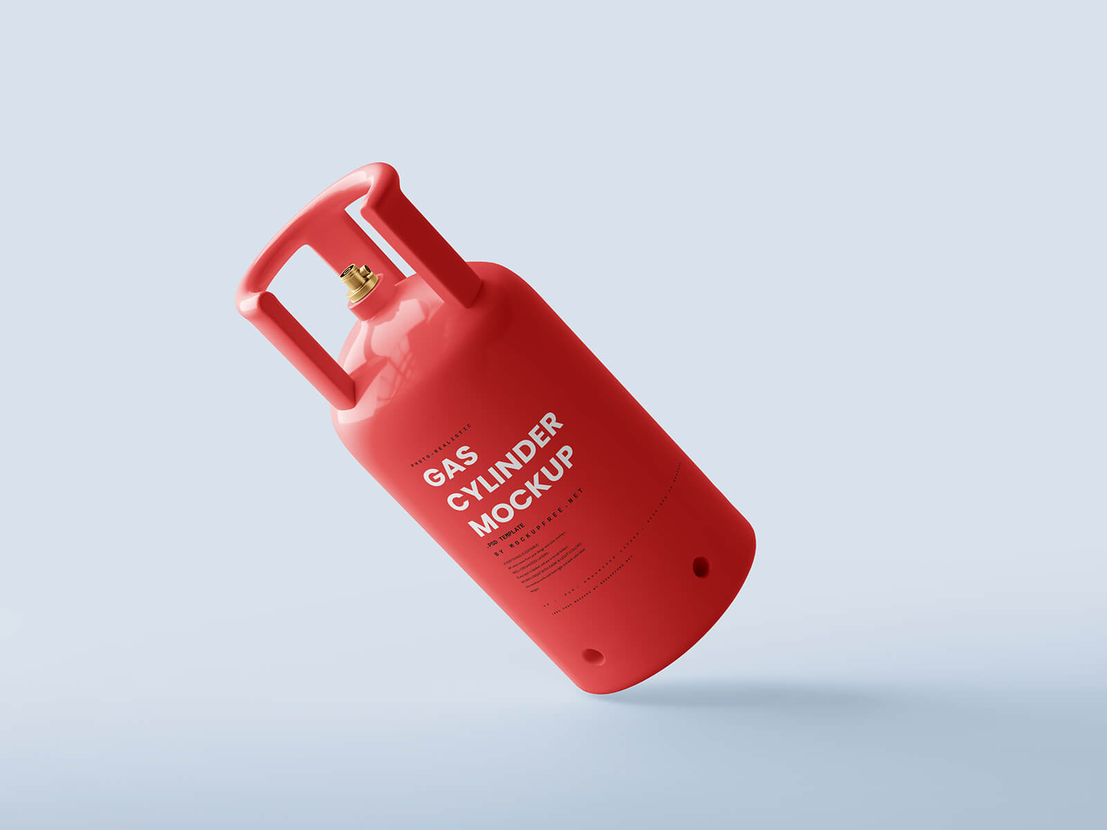 Free 12Kg LPG Propane Gas Cylinder Mockup PSD