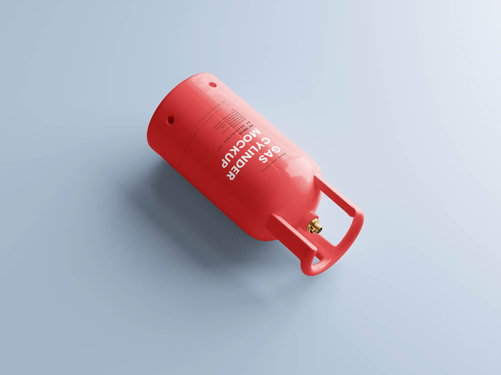 Free 12Kg LPG Propane Gas Cylinder Mockup PSD