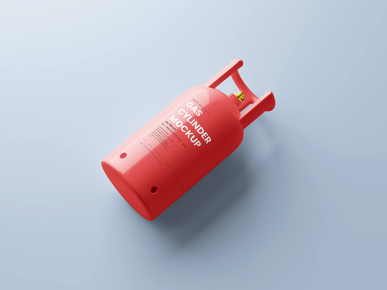 Free 12Kg LPG Propane Gas Cylinder Mockup PSD