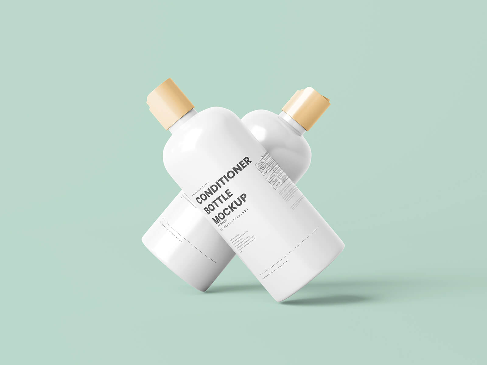 Free Shampoo Conditioner Mockup PSD