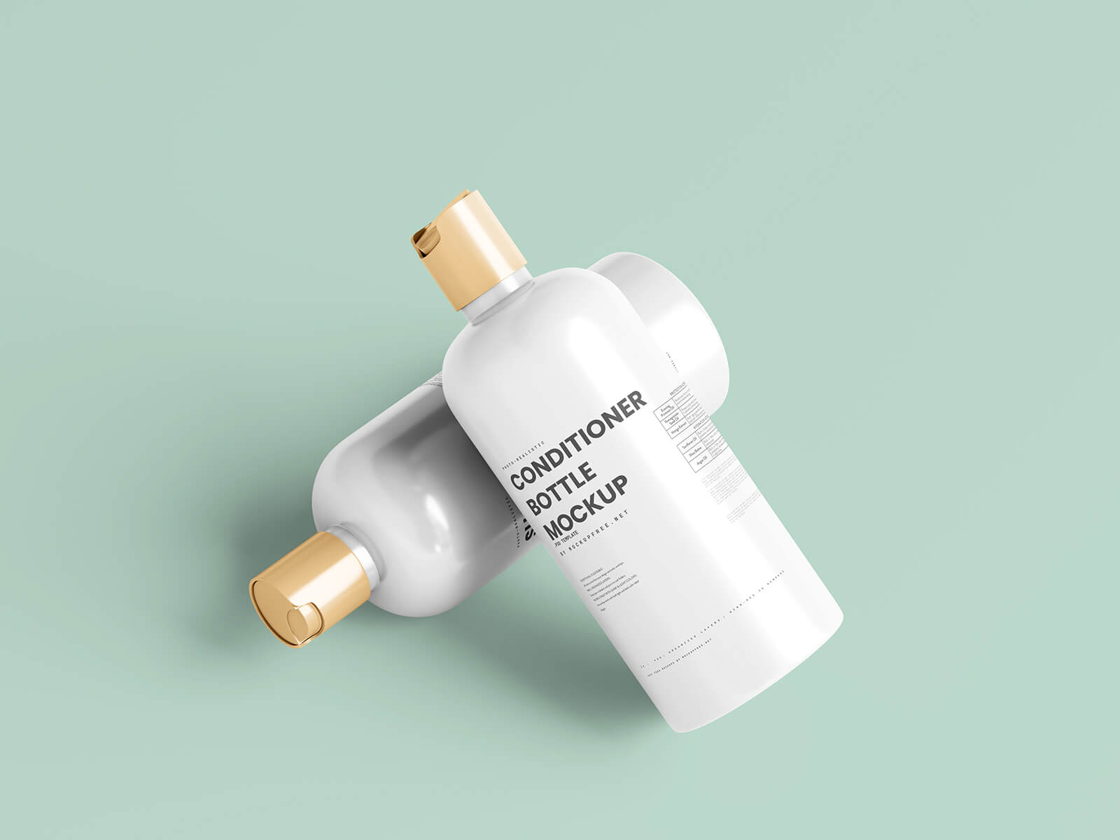 Free Shampoo Conditioner Mockup PSD