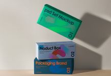 Free Horizonal Product Boxes Presentation Mockup PSD