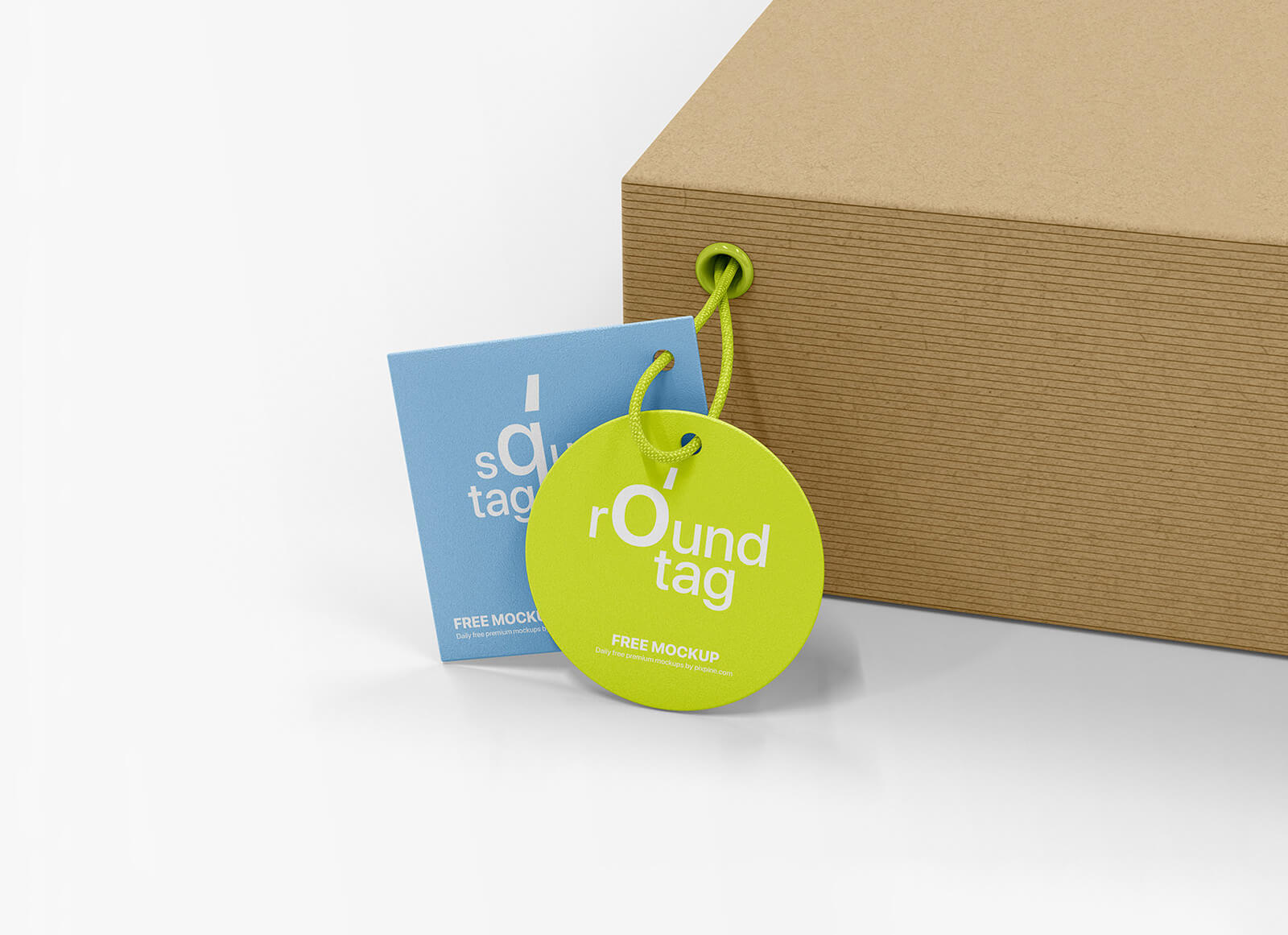 Free-Box-With-Round-&-Square-Label-Tag-Mockup-PSD