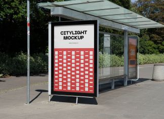 Free-Citylight-Bus-Stop-Poster-Mockup-PSD