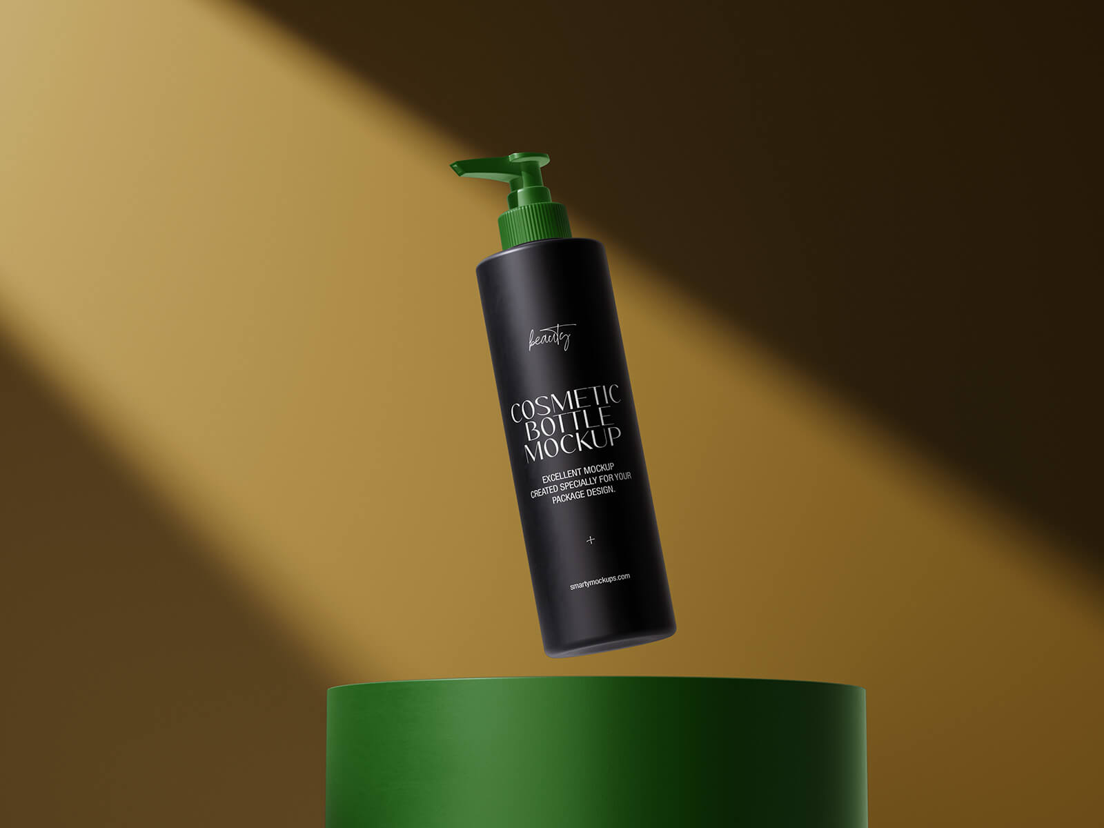 Free Pump Spray Cosmetic Mockup PSD