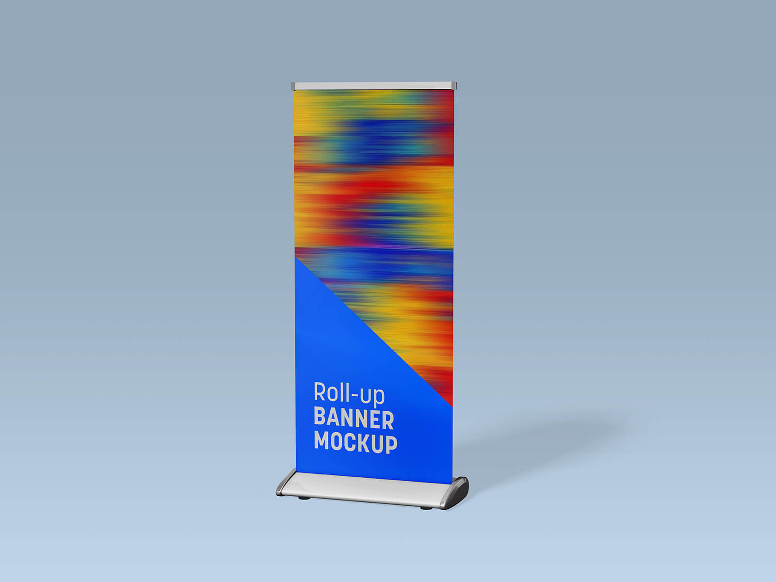 Free Roll-up Banner Stand Mockup PSD