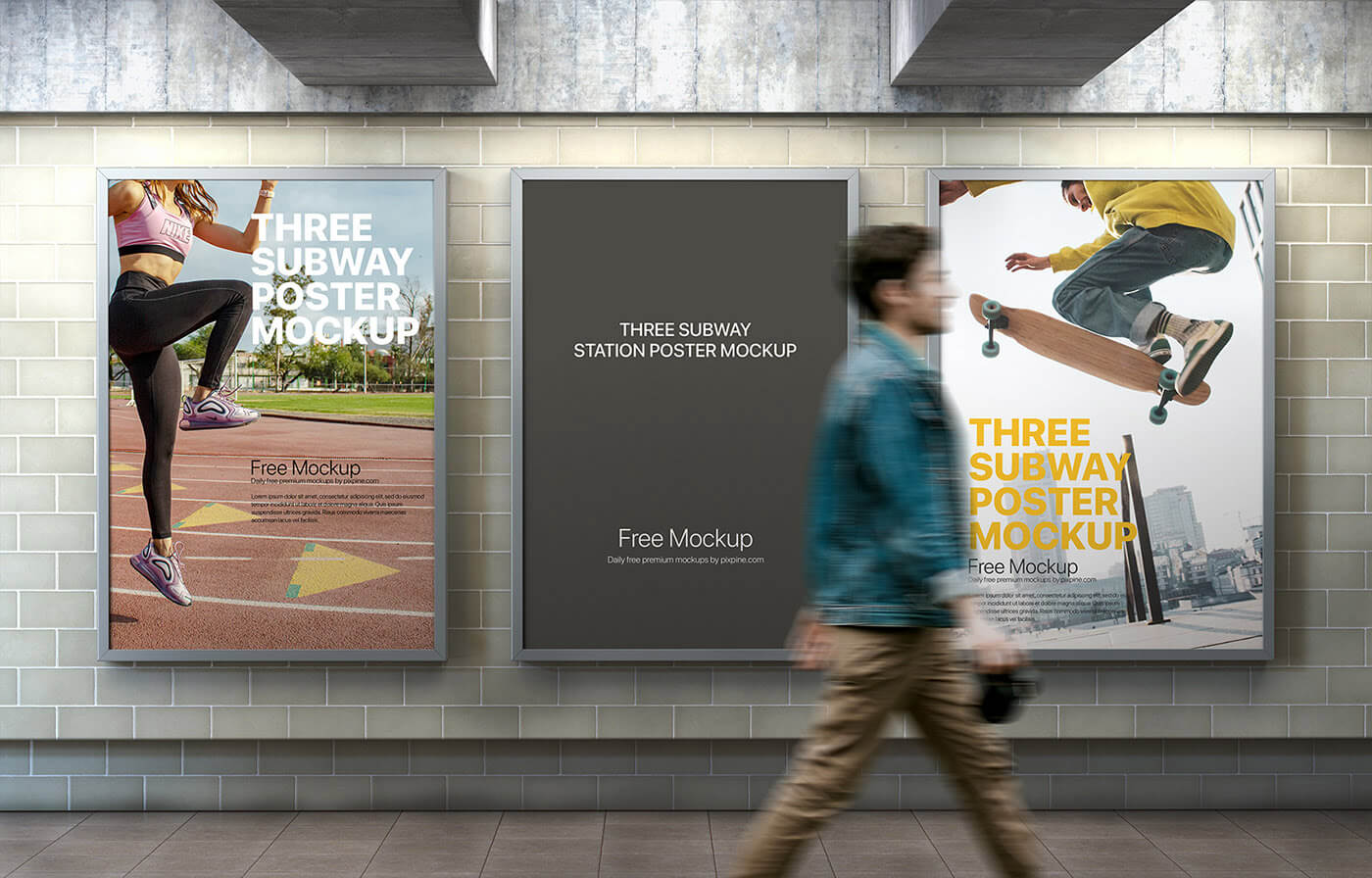 3 poster deals mockup psd