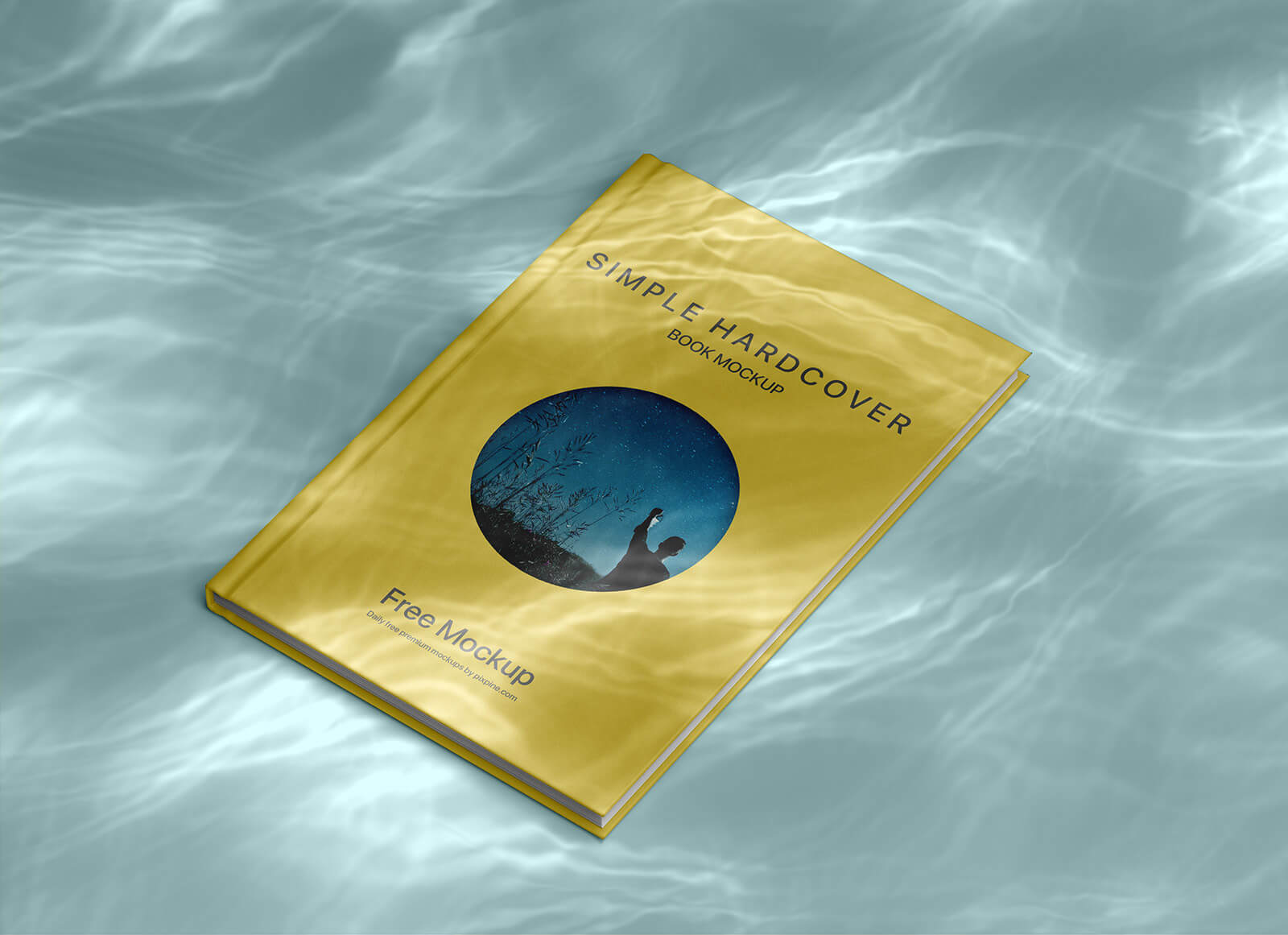 Free Underwater Hardcover Book Mockup PSD