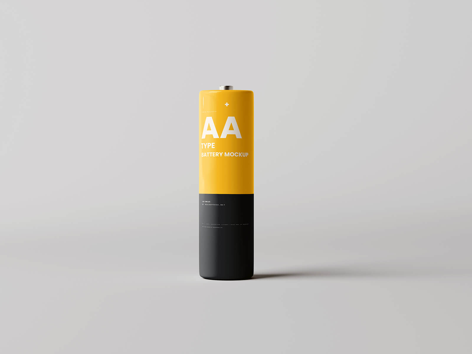 Free AA Battery Mockup PSD