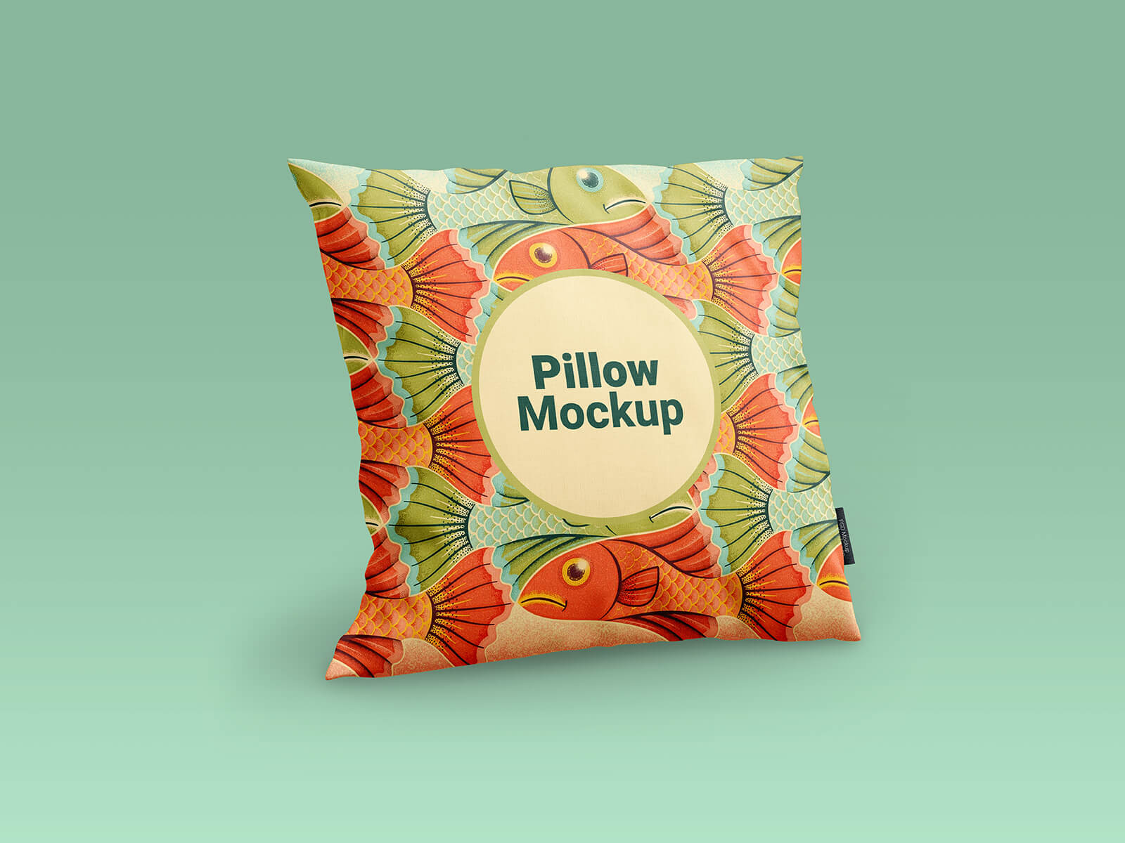 Free Square Pillow Mockup PSD