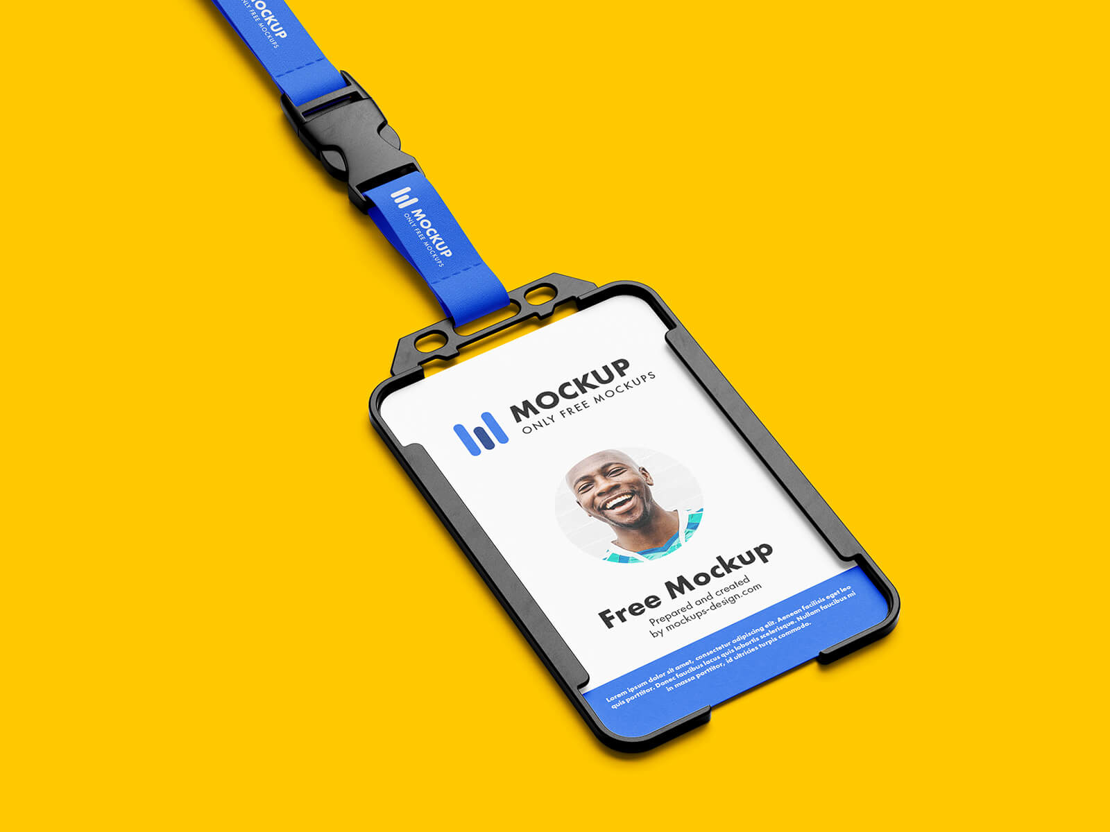 Free ID Card Holder Mockup PSD
