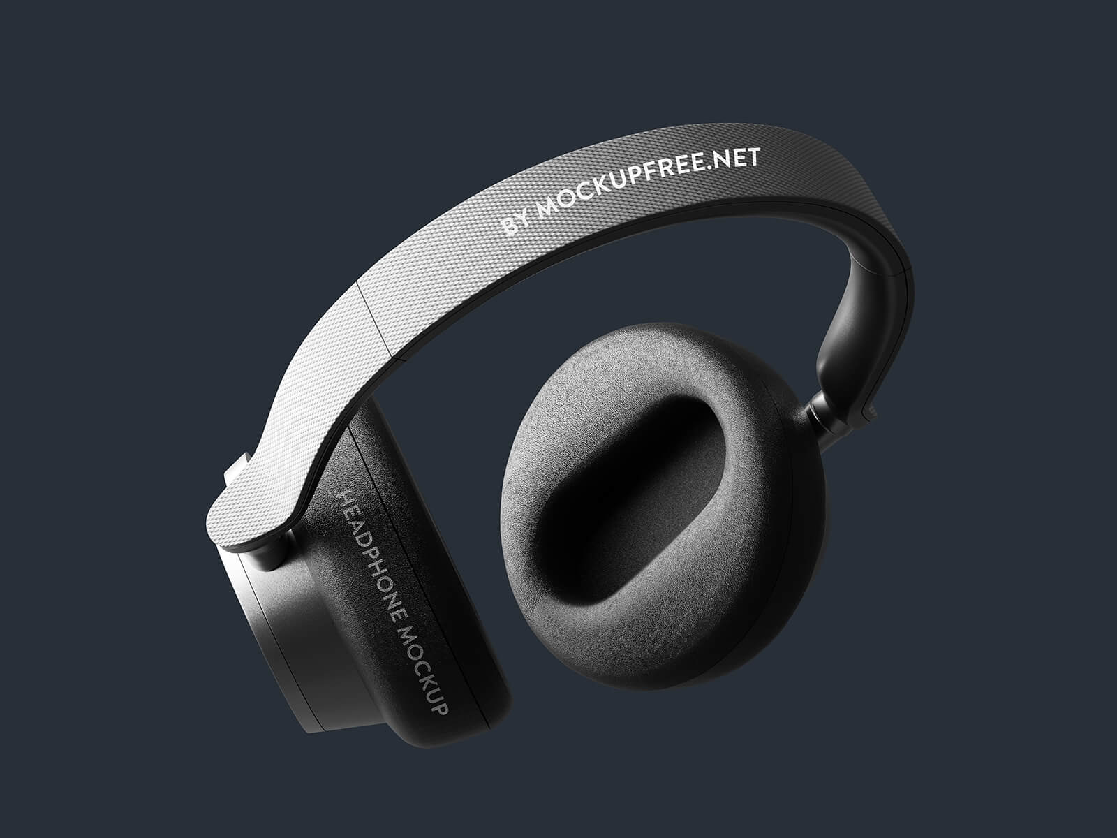 Free Over The Ear Wireless Headphones Mockup PSD