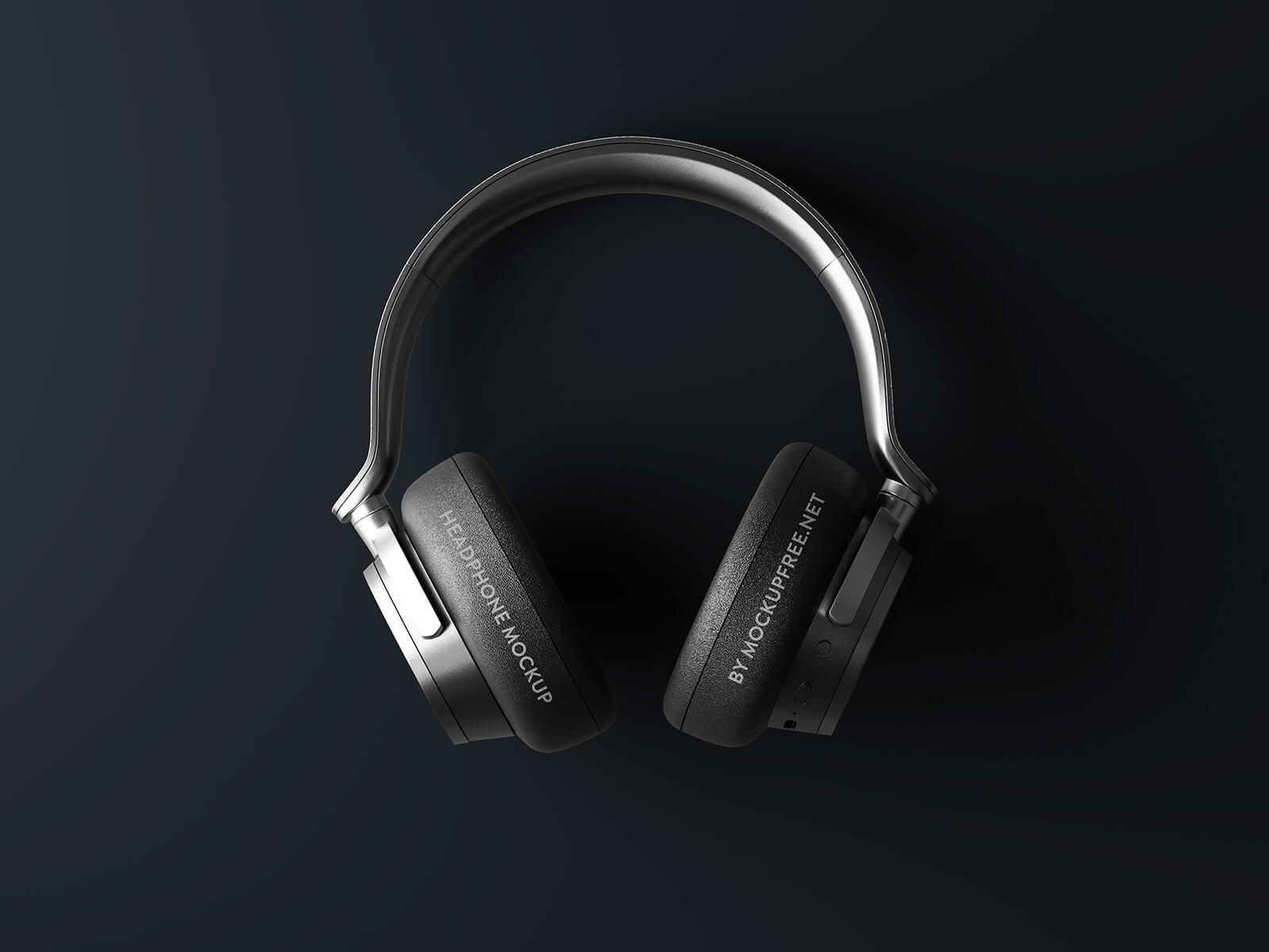 Free Over The Ear Wireless Headphones Mockup PSD