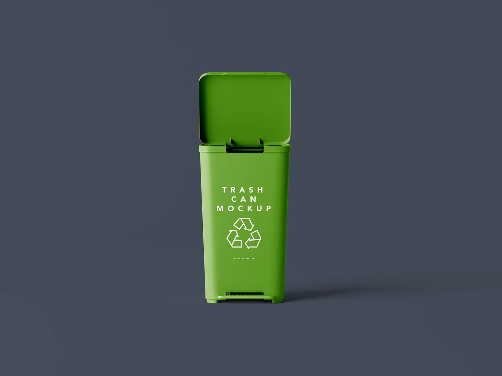 Free Garbage Pedal Trash Can Mockup PSD