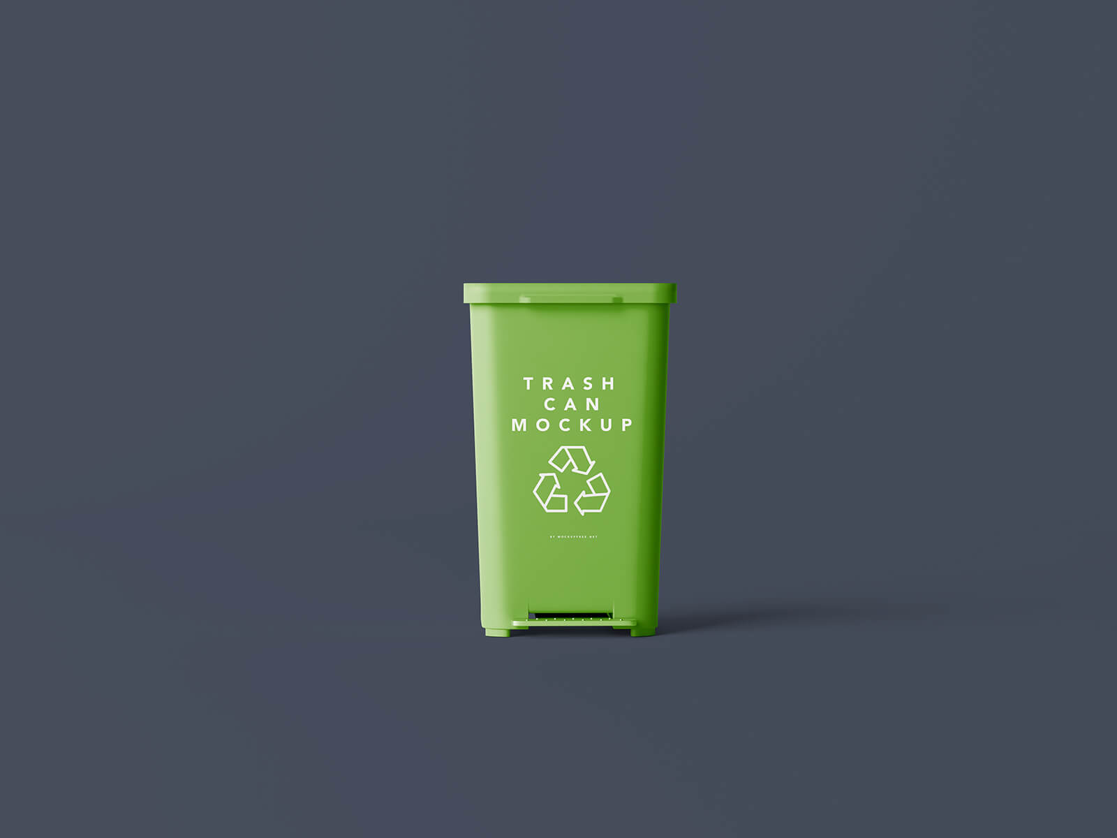 Free Garbage Pedal Trash Can Mockup PSD