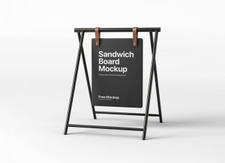 Free-A-Frame-Sandwich-Board-Sign-Mockup-PSD