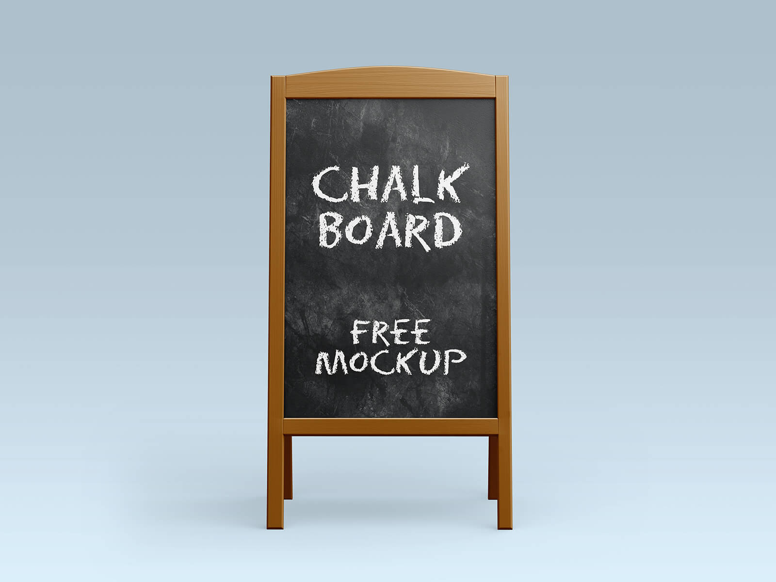 Free A-Stand Chalkboard Mockup PSD Set