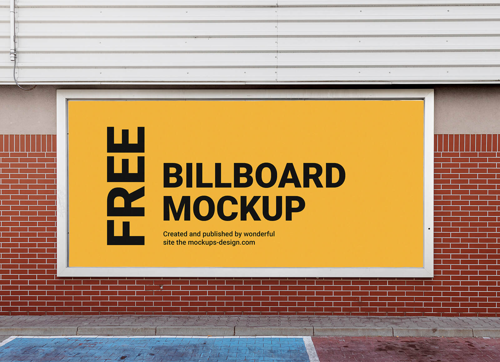 Free-On-Wall-Billboard-Mockup-PSD