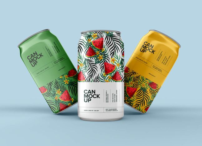 85+ Free Beverage Soda / Food Tin Can Mockups - Page 2 of 8 - Good Mockups