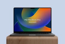 Free-Wooden-Stand-M2-MacBook-Pro-Mockup-PSD