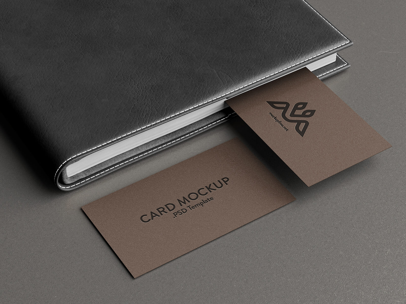 Free 3.5 x 2 Inches Business Card Mockup