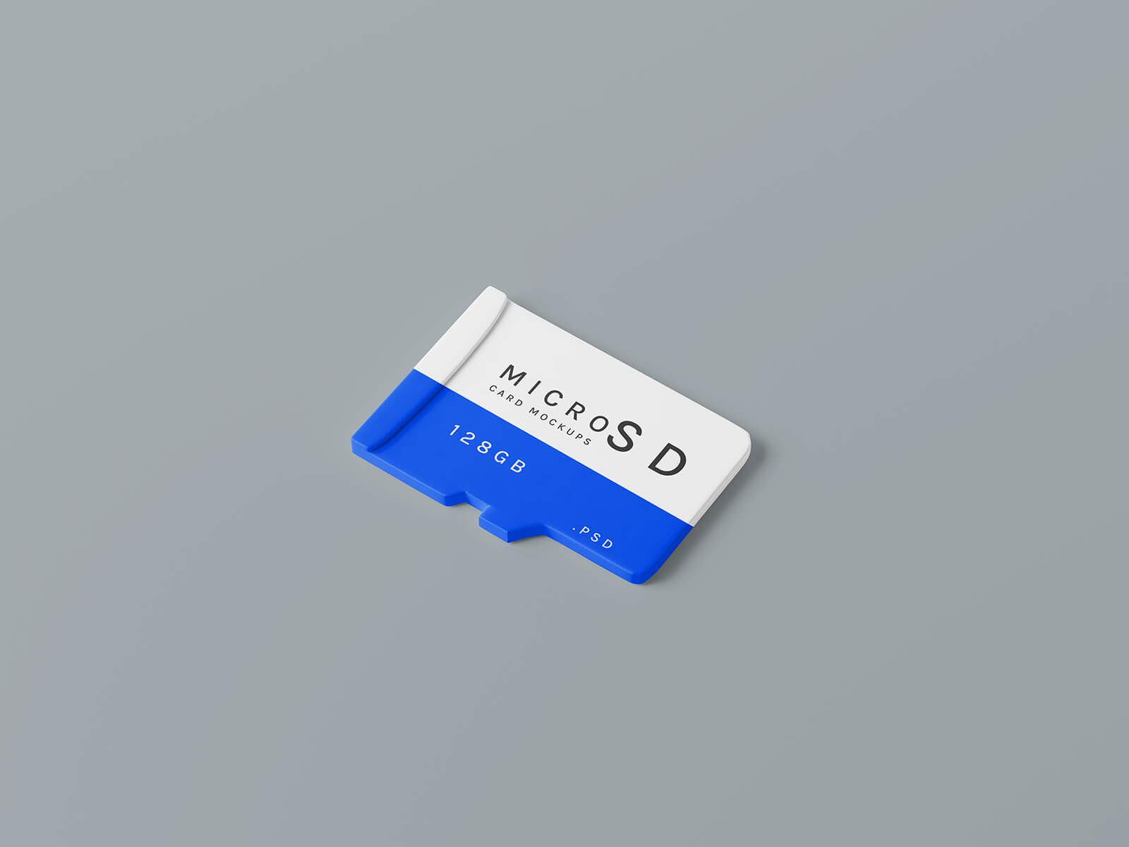 Free Micro SD Card Mockup PSD