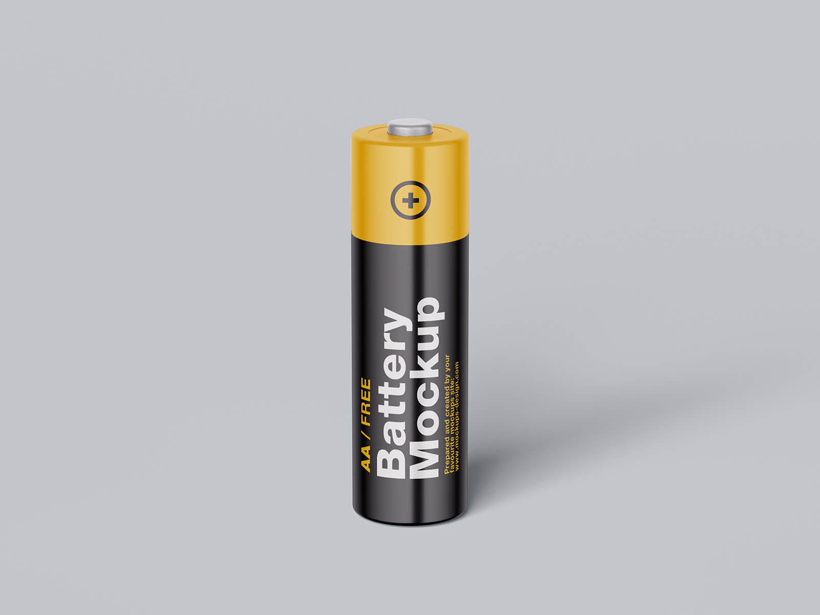 Free AA Battery Mockup PSD